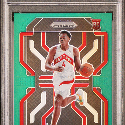 2021 Panini Prizm Scottie Barnes #320 Green PSA 9