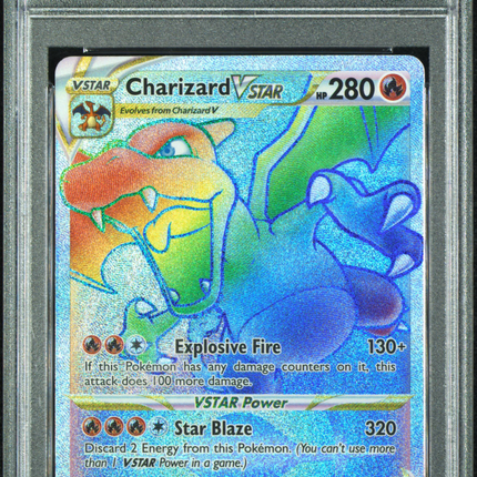 2022 Pokemon Sword & Shield Brilliant Stars Charizard VSTAR Secret PSA 10 #174