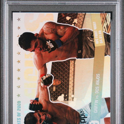 2010 Topps Main Event Fights Of 2009 Tyson Griffin Rafael Dos Anjos #26 PSA 10