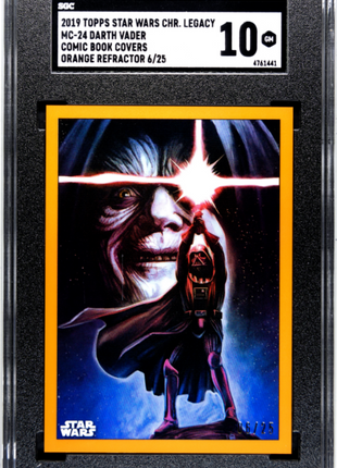 2019 Topps Chrome Star Wars Legacy Darth Vader #MC-24 SGC 10 Orange /25