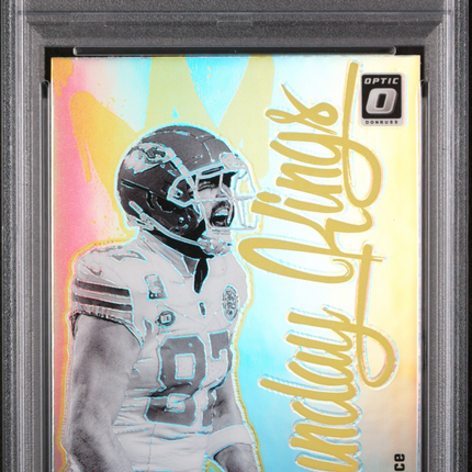 2024 Panini Donruss Optic Sunday Kings Travis Kelce #20 PSA 9