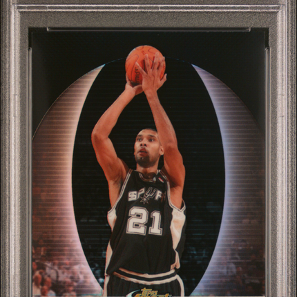2006 Finest Tim Duncan #9 Black Refractor PSA 10 /99
