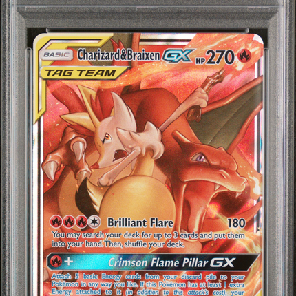 2019 Pokemon Cosmic Eclipse Braixen GX Charizard PSA 9 #22