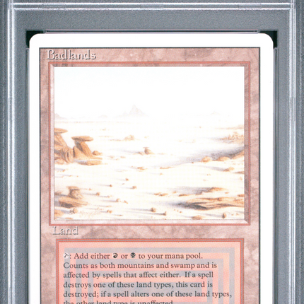1994 Magic The Gathering Revised Edition Badlands PSA 4