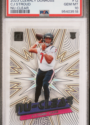 2023 Panini Clearly Donruss Nu-Clear CJ Stroud #12 PSA 10