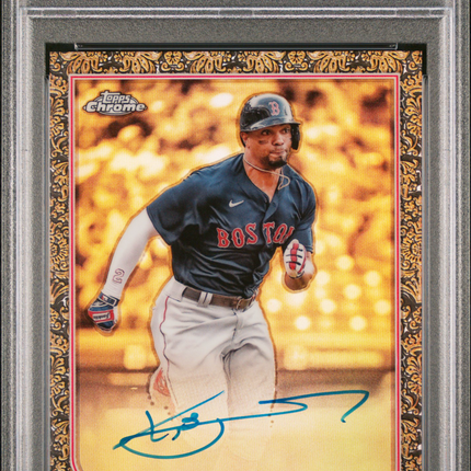 2022 Topps Gilded Collection Topps Chrome Gold Etch Auto Xander Bogaerts PSA 10