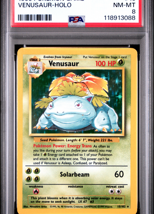 1999 Pokemon Game Venusaur PSA 8 #15