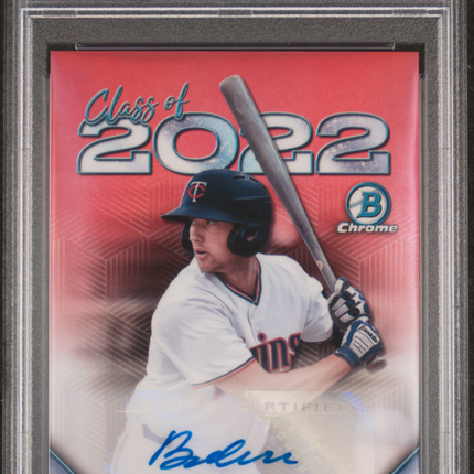 2022 Bowman Draft Class Of 2022 Brooks Lee #C22ABL Red Refractor PSA 10 Auto /5