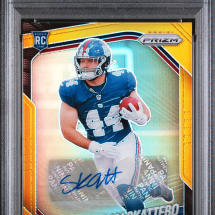 2025 Panini Prizm Cam Skattebo #363 Autograph Gold PSA 10 Auto