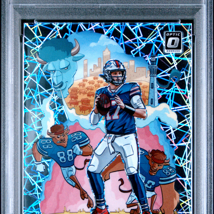 2021 Panini Donruss Optic Downtown Josh Allen #DT1 PSA 9
