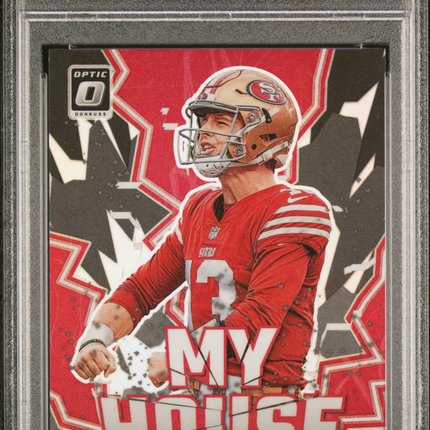 2022 Panini Donruss Optic My House Brock Purdy #MH10 PSA 9