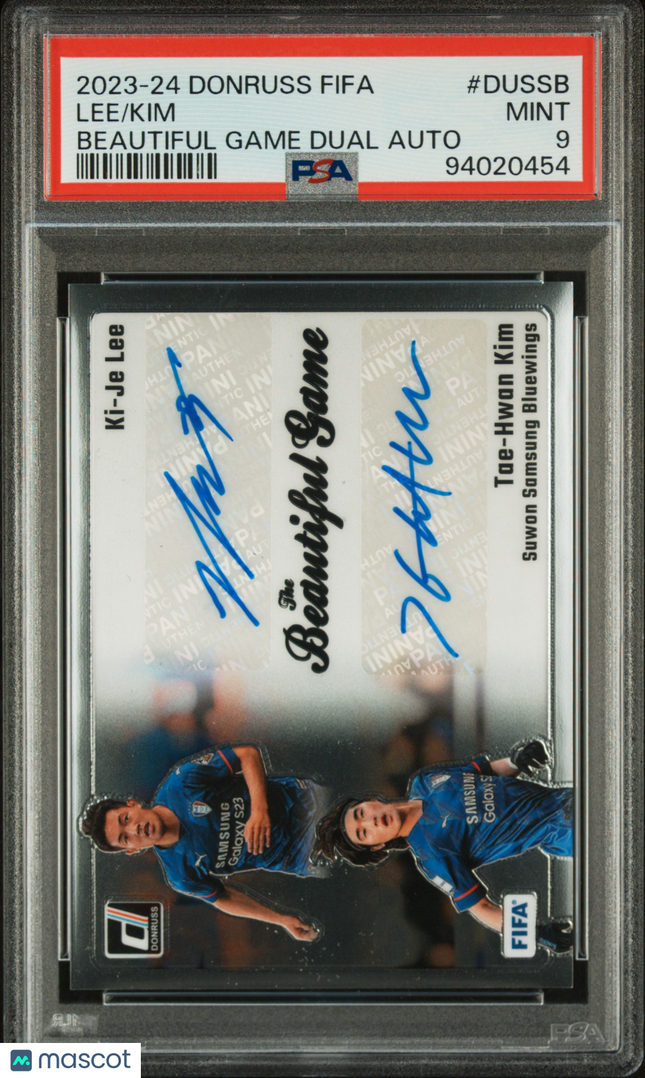 2023-24 Panini Donruss FIFA Auto Ki-JE Lee Tae-Hwan Kim #DUSSB PSA 9