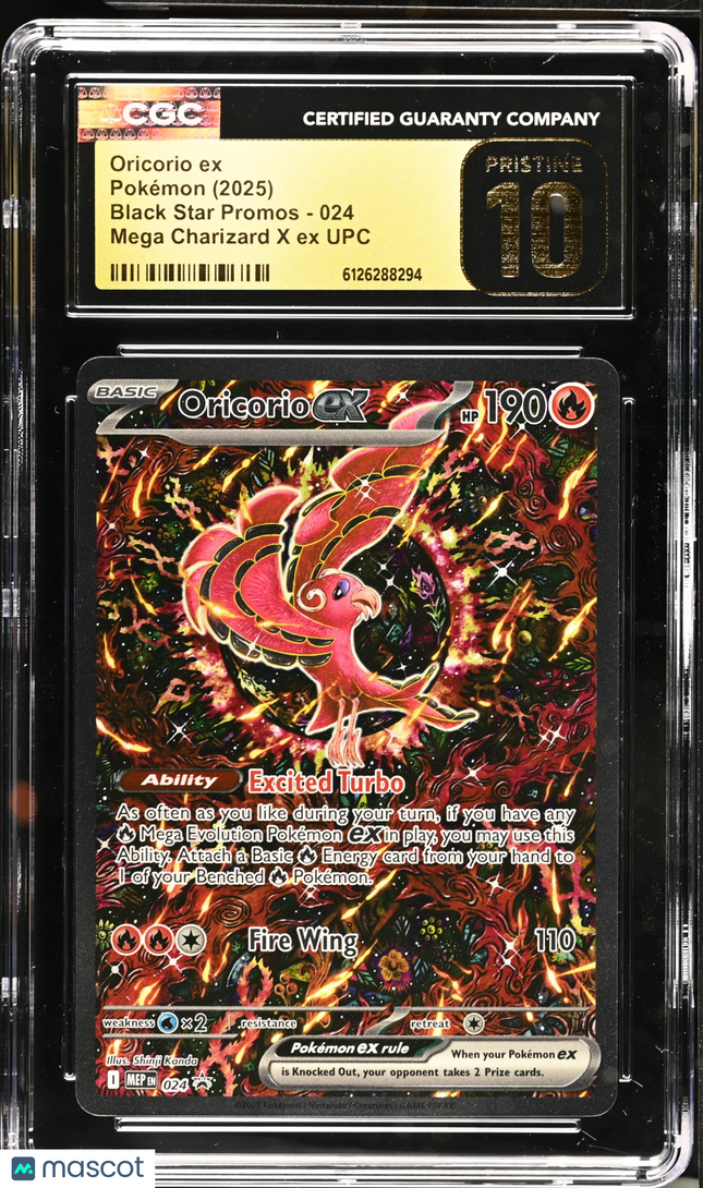 2025 Pokemon Black Star Promos Oricorio ex CGC Pristine 10 #024