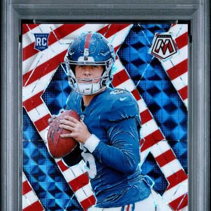 2025 Panini Mosaic Jaxson Dart #362 Red & White Stripe PSA 10