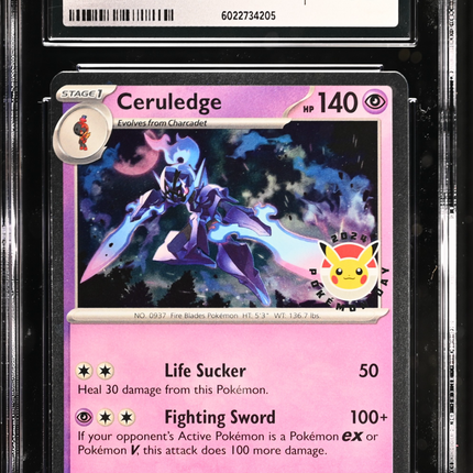 2024 Pokemon Paldean Fates Ceruledge 040/091 CGC 9.5 #040/091