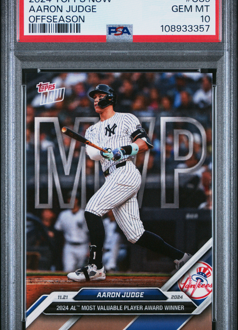 2024 Topps Now Offseason Aaron Judge #OS5 PSA 10