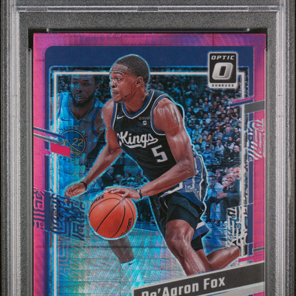 2023 Panini Donruss Optic De'aaron Fox #52 Hyper Pink PSA 10