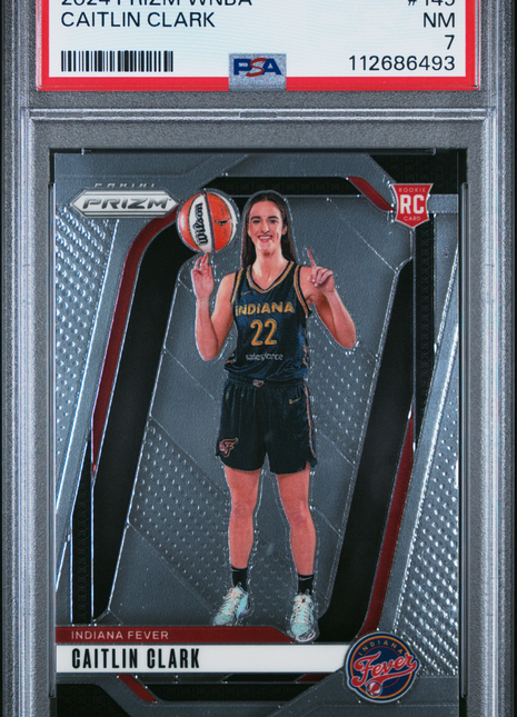 2024 Panini Prizm WNBA Caitlin Clark #145 PSA 7