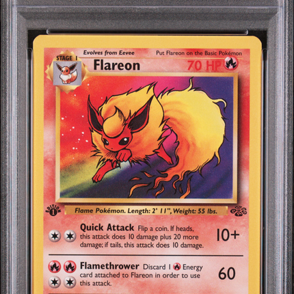 1999 Pokemon Jungle Flareon 1st Edition PSA 7 #19