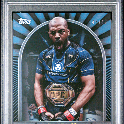 2024 Topps UFC Nyc Jon Jones #1 Blue 45/49 PSA 10