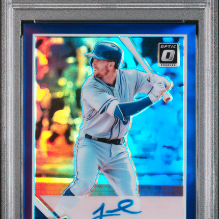 2019 Panini Donruss Optic Rated Rookie Jeff Mcneil #JM Purple PSA 9 Auto /125