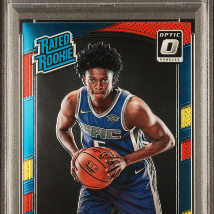 2017 Panini Donruss Optic De'aaron Fox #196 Red Yellow PSA 9