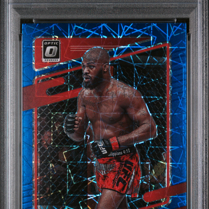2022 Panini Donruss Optic UFC Jon Jones #65 Blue Velocity PSA 9
