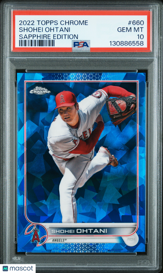 2022 Topps Chrome Sapphire Edition Shohei Ohtani #660 PSA 10