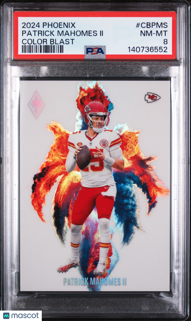 2024 Panini Phoenix Color Blast Patrick Mahomes II #CBPMS PSA 8