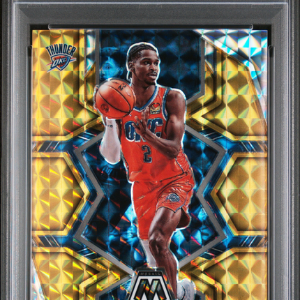 2021 Panini Mosaic Shai Gilgeous-Alexander #41 Gold /10 PSA 10