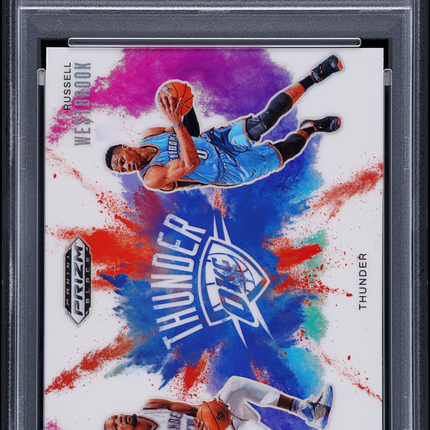 2024 Panini Prizm Black Color Blast Duals Durant Westbrook #5 PSA 10