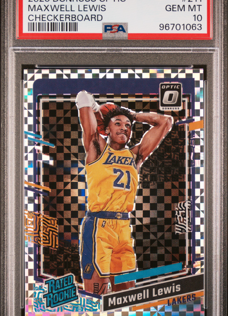2023 Panini Donruss Optic Maxwell Lewis #211 PSA 10