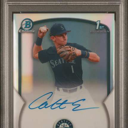 2023 Bowman Draft Chrome Colt Emerson #CDACE Refractor /499 PSA 9 Auto