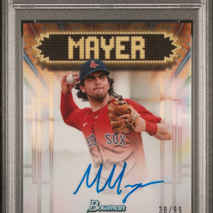 2022 Bowman Sterling Signage Autographs Marcelo Mayer #SSAMMR 30/99 PSA 10 Auto