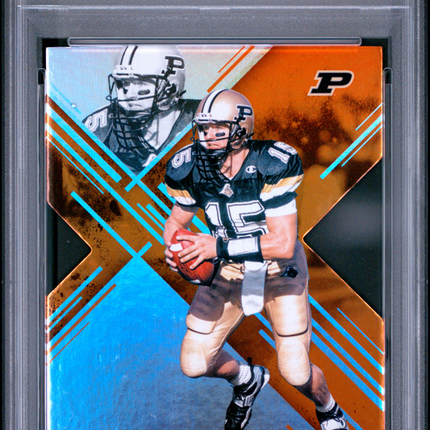 2017 Panini Elite Draft Picks Drew Brees #31 Orange Die Cut PSA 8
