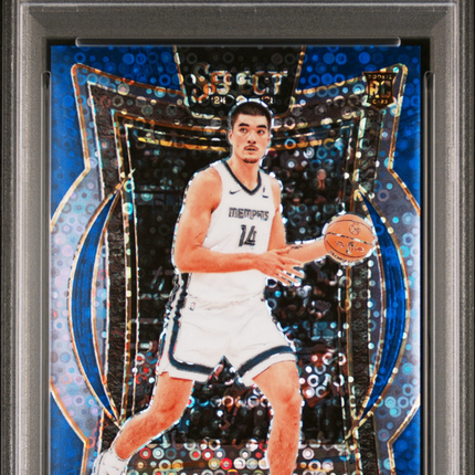 2024 Panini Select Zach Edey #98 Blue Disco PSA 10 /25