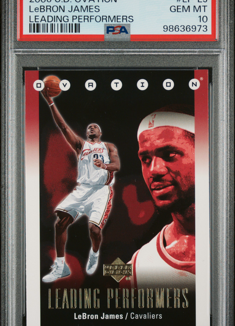 2006 Upper Deck Ovation Lead Performers LeBron James #LP-LJ Leading PSA 10
