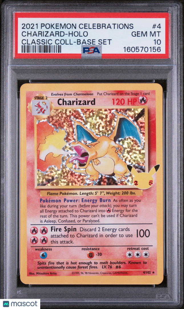 2021 Pokemon Celebrations Classic Collection Charizard PSA 10 #4