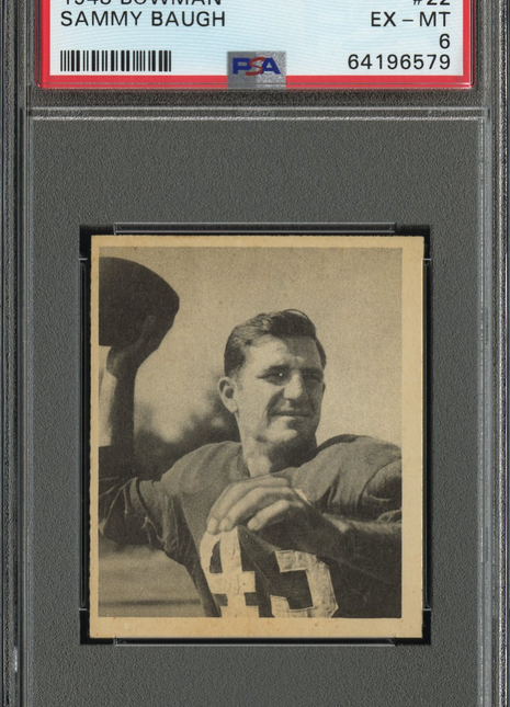 1948 Bowman Sammy Baugh #22 PSA 6