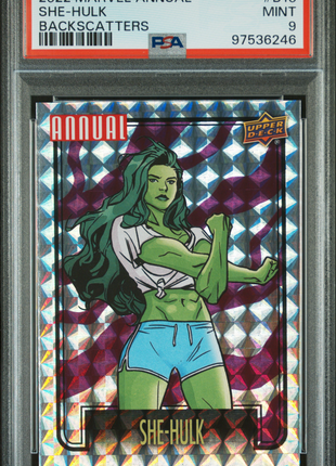 2022-2023 Upper Deck Marvel Annual Backscatters She-Hulk #B10 PSA 9