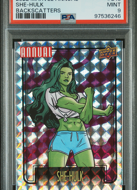 2022-2023 Upper Deck Marvel Annual Backscatters She-Hulk #B10 PSA 9