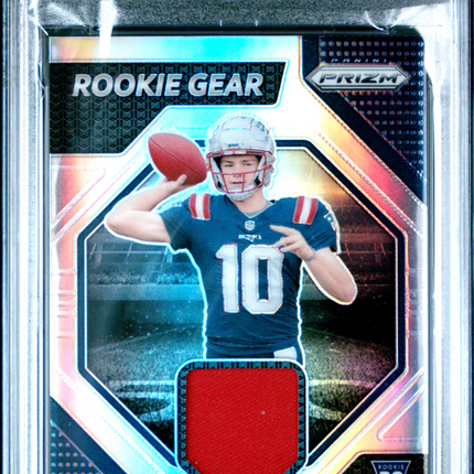 2024 Panini Prizm Rookie Gear Drake Maye #RGDME Jersey PSA 10