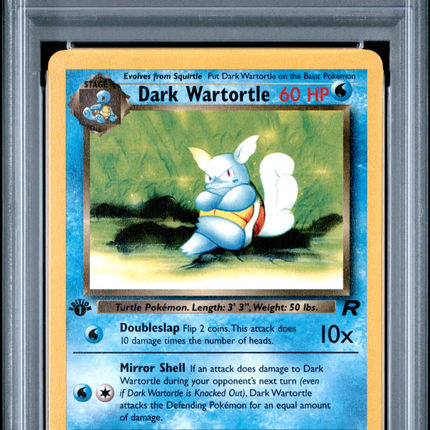 2000 Pokemon Rocket Dark Wartortle 1st Edition PSA 8 #46
