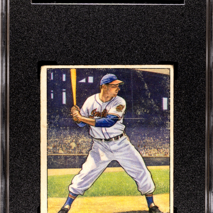 1950 Bowman Jim Hegan #7 SGC A