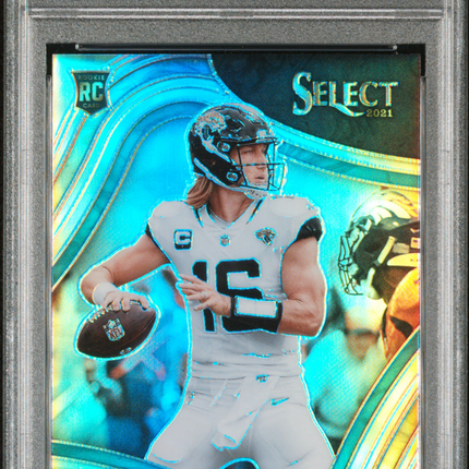 2021 Panini Select Trevor Lawrence #343 Silver Prizm PSA 10