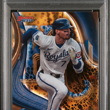 2024 Bowman's Best Bobby Witt JR. #30 Gold Lava PSA 9 /52