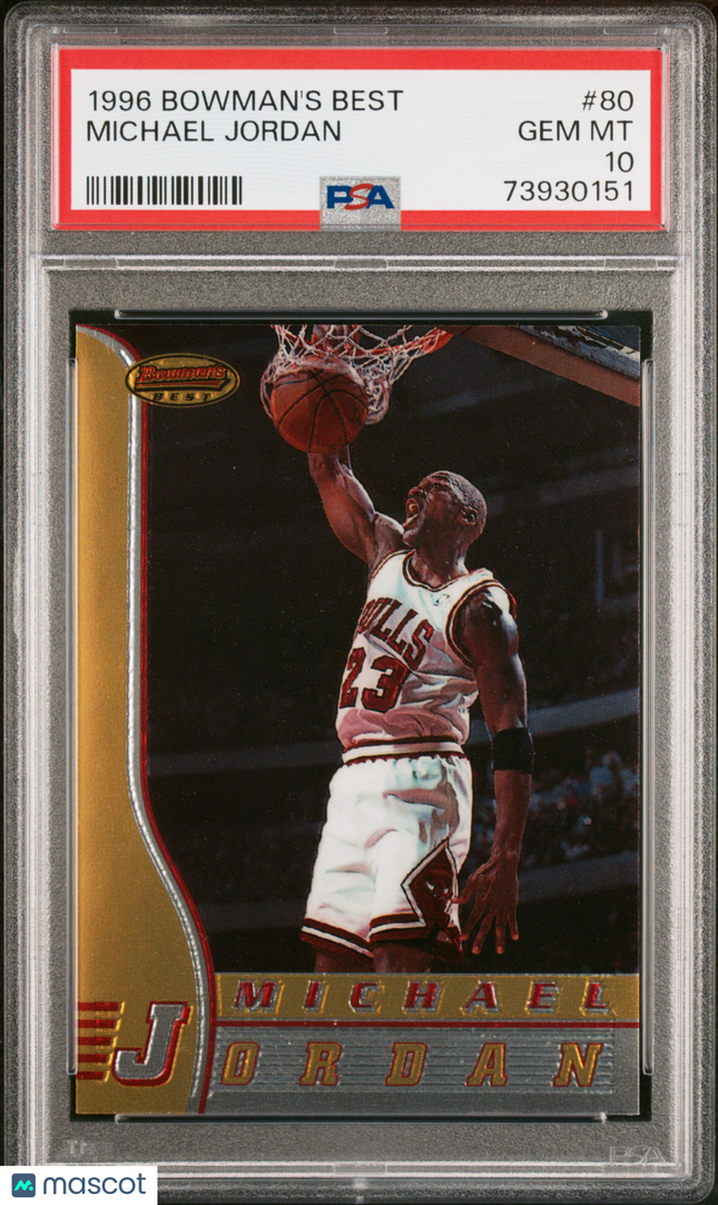 1996 Bowman's Best Michael Jordan #80 PSA 10