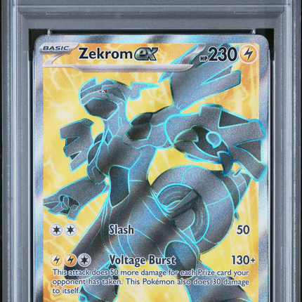 2025 Pokemon BLK EN-Black Bolt Zekrom EX Ultra Rare PSA 10 #158