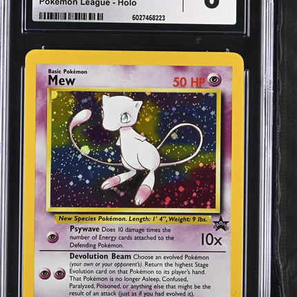 2000 Pokemon Black Star Promos Mew CGC 8 #9 holo