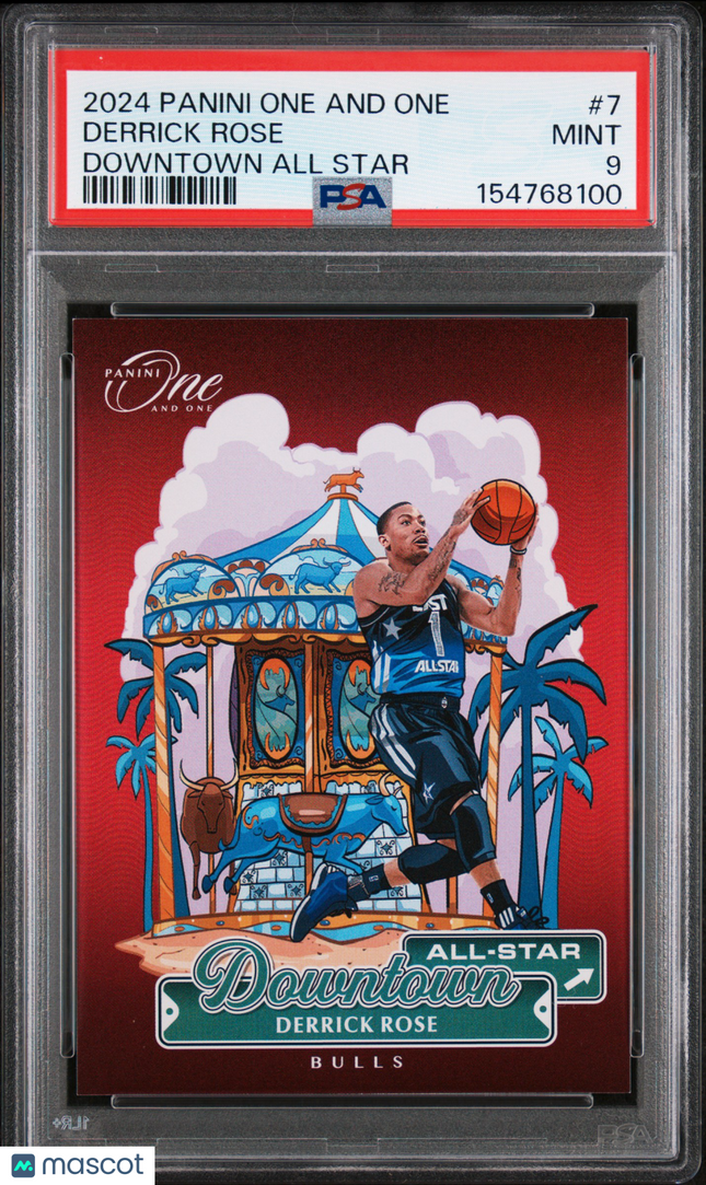 2024 Panini One And One Downtown All Star Derrick Rose #7 PSA 9
